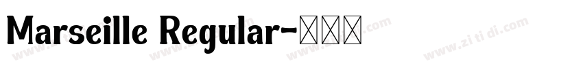 Marseille Regular字体转换